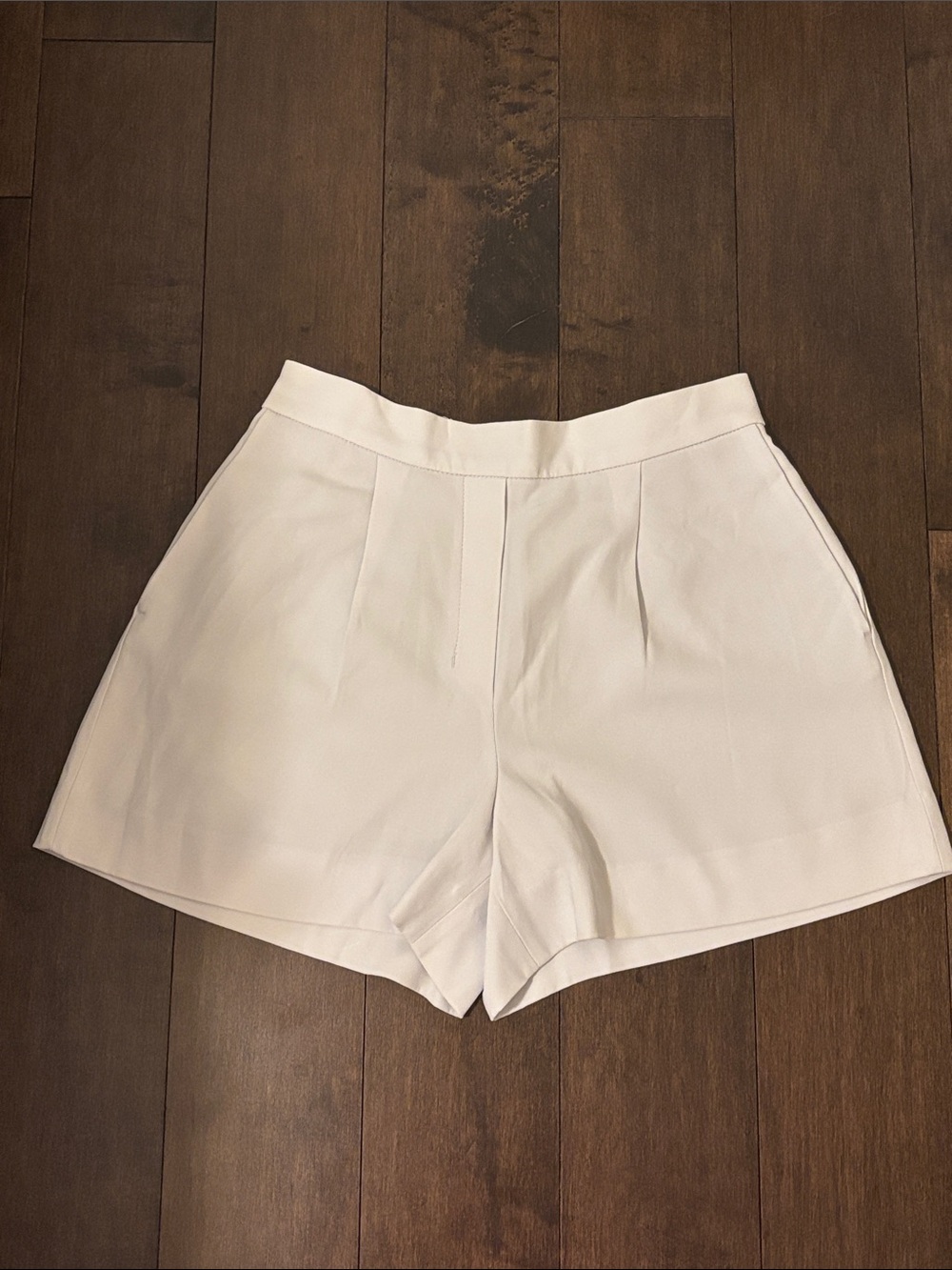 Babaton High-Waist White Women's Dress Shorts